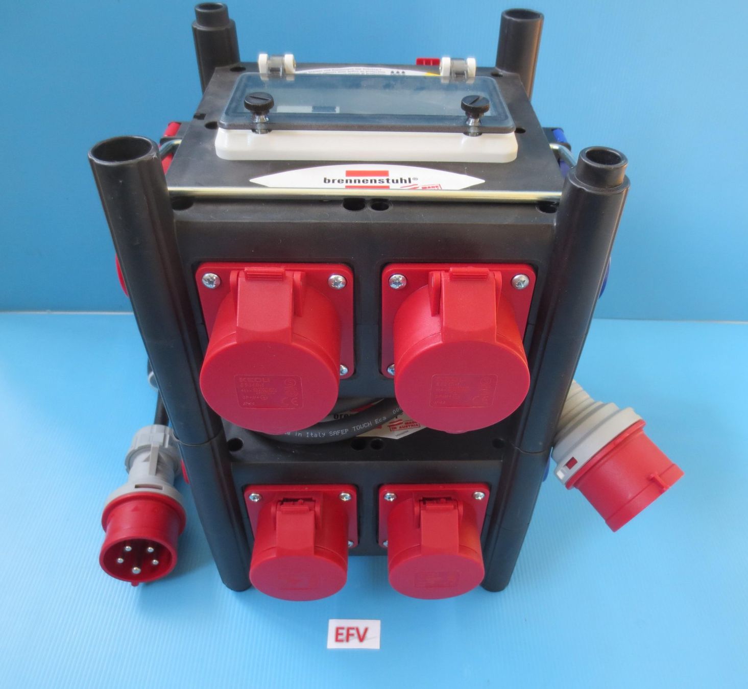 Elettrotecnica: Baustromverteiler Camping Verteiler Stromverteiler FI Schutz – Nuovo (secondo la descrizione) da Sulz LU venduto da Elektrofachverkauf 9