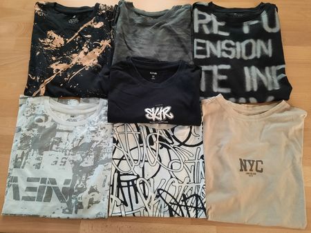 Jungen T-Shirts 7er Pack Grösse 164 
