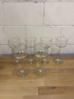 6 Sekt-/Champagnergläser, Vintage Design, Top Zustand!