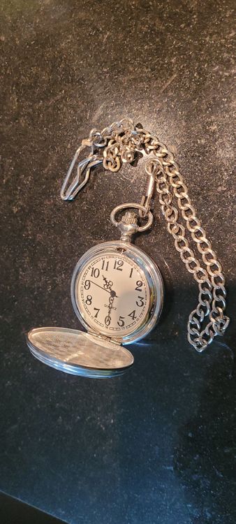Antike Longines Taschenuhr Inkl. Kette, Uhr Läuft  Produktbild-Vorschau 3
