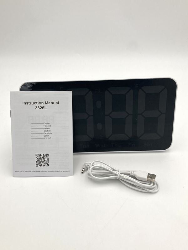 Stand- & Wanduhren: LEBEIGO | digitale Uhr | Weiss – Neu (gemäss Beschreibung) aus Wittenbach von Restwert_St-Gallen 1