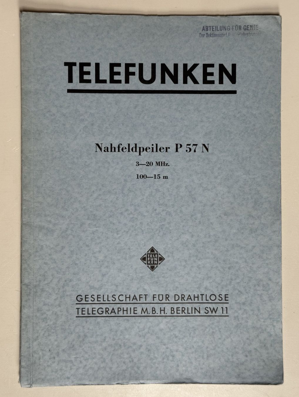 Funktechnik: Handbuch zum Nahfeldpeiler P 57 N – Gebraucht aus Ins von funkflieger 1