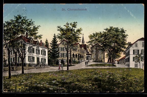 Cartoline postali: AK St. Chrischona, Teilansicht – Usato da Berlin venduto da bartko-reher