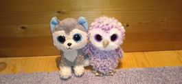 Ty Kuscheltiere Husky und Eule
