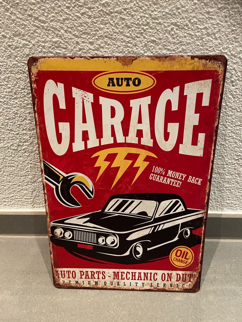 Schilder: SCHILD Vintage Blechschild GARAGE AUTO NEU – Neu und originalverpackt aus Seon von Aaargauer01 7
