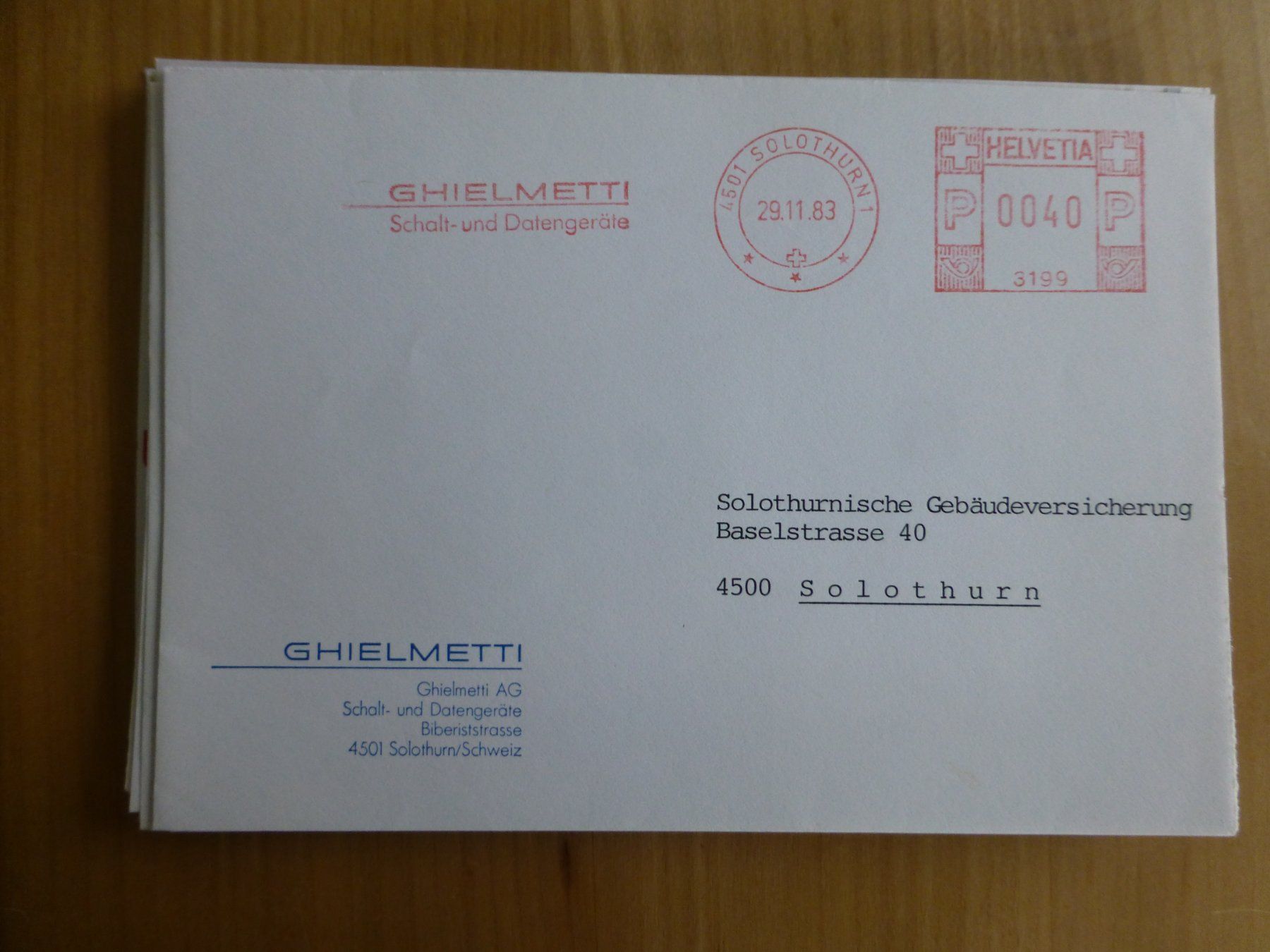 Foto & Immagini: Solothurn, Ghielmetti AG, 1983 – Usato da Bettlach venduto da 1saurer
