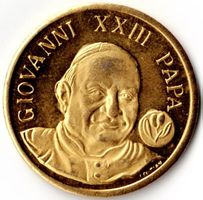 Giovanni_XXIII_Papa_Medaille 1_Persönlichkeiten_Goldfarben