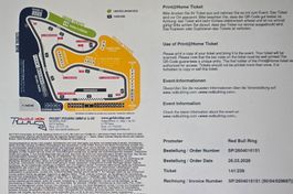 2x Formel 1 Ticket Red Bull Ring T9 26.06. - 28.06.26