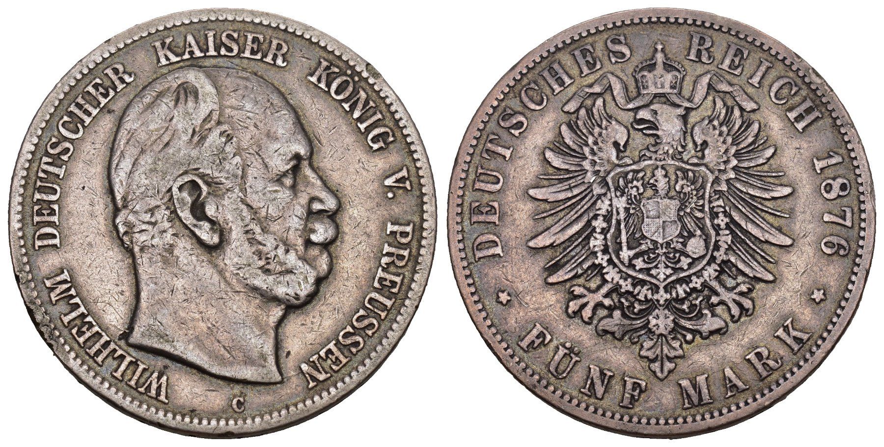 Tutti le monete: Preussen 1876 – Usato da Bern venduto da numismatictops