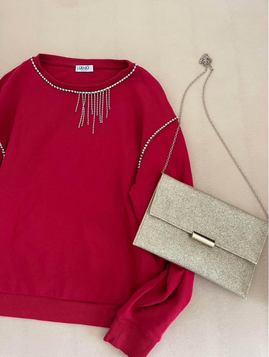 Liu Jo Maglioni & Felpe: Liu Jo Pullover, rot, Grösse S, neuwertig, mit Strass! – Usato da Burgdorf venduto da lin_g59z 2