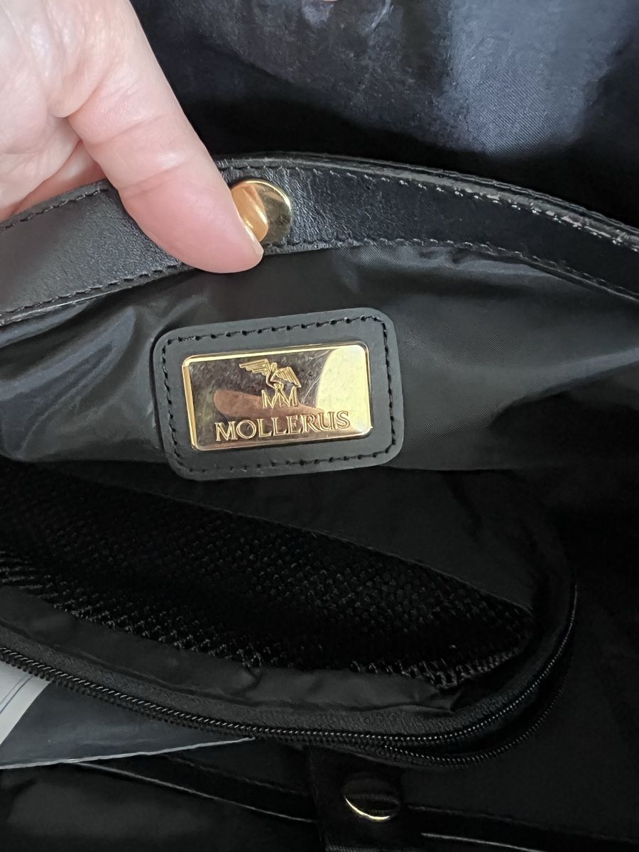 Maison Mollerus Borse: Möllerus Messenger Bag, Black Coated, Classic! – Usato da Baar venduto da kri_m7t2 3