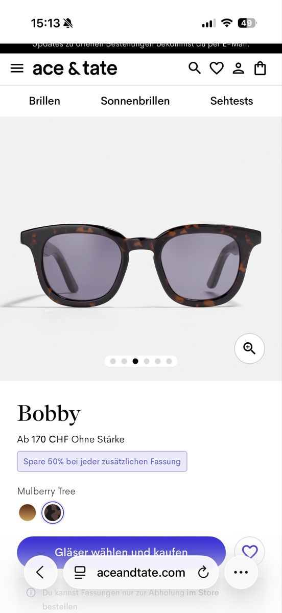 Occhiali & Lenti: Ace & Tate Bobby Mulberry Sunglasses Tortoise Shell New – Nuovo (secondo la descrizione) da Zürich venduto da Michelleanca 6