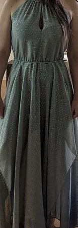 Wunderschönes Kleid hellgrün / gold