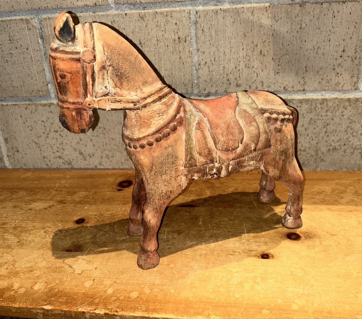 Statuette: Antikes Holzpferd, handgeschnitzt – Usato da Wetzikon ZH venduto da Sesina91 3