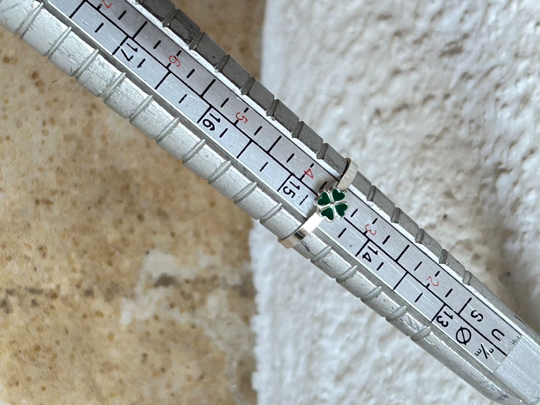 Ringe: Kinderring Kleeblatt (echt Silber) – Gebraucht aus Laufen von BelleForm 4