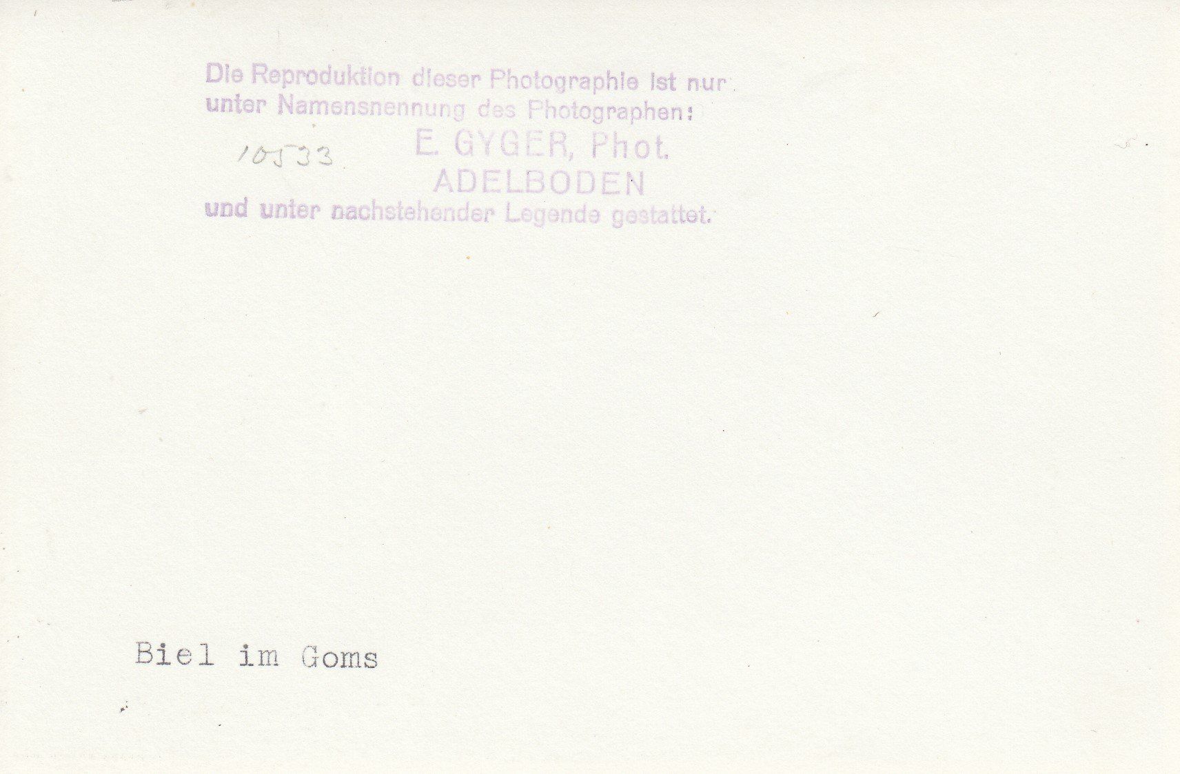 Cartoline postali: Biel  VS  im Goms – Usato da Brig venduto da Valcards54 1