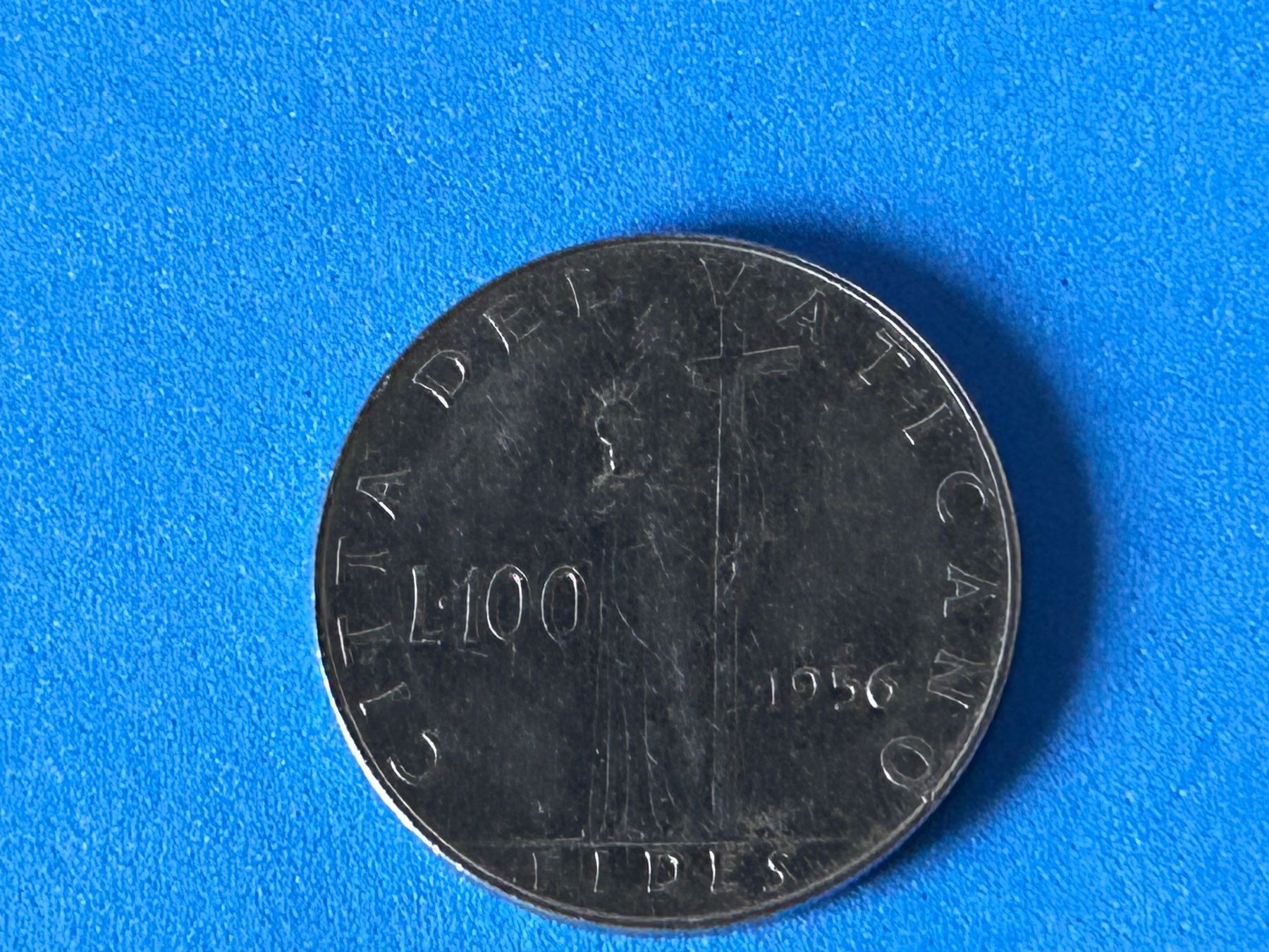 Tutti le monete: Vatican - 100 Lire - Pius XII 1956 – Usato da Corcelles NE venduto da AJKader 4