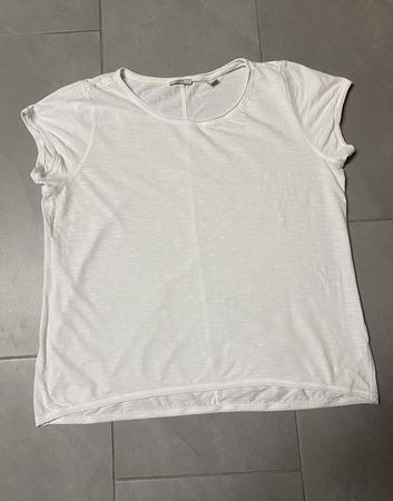 T-shirt coton blanc Esprit col rond XL