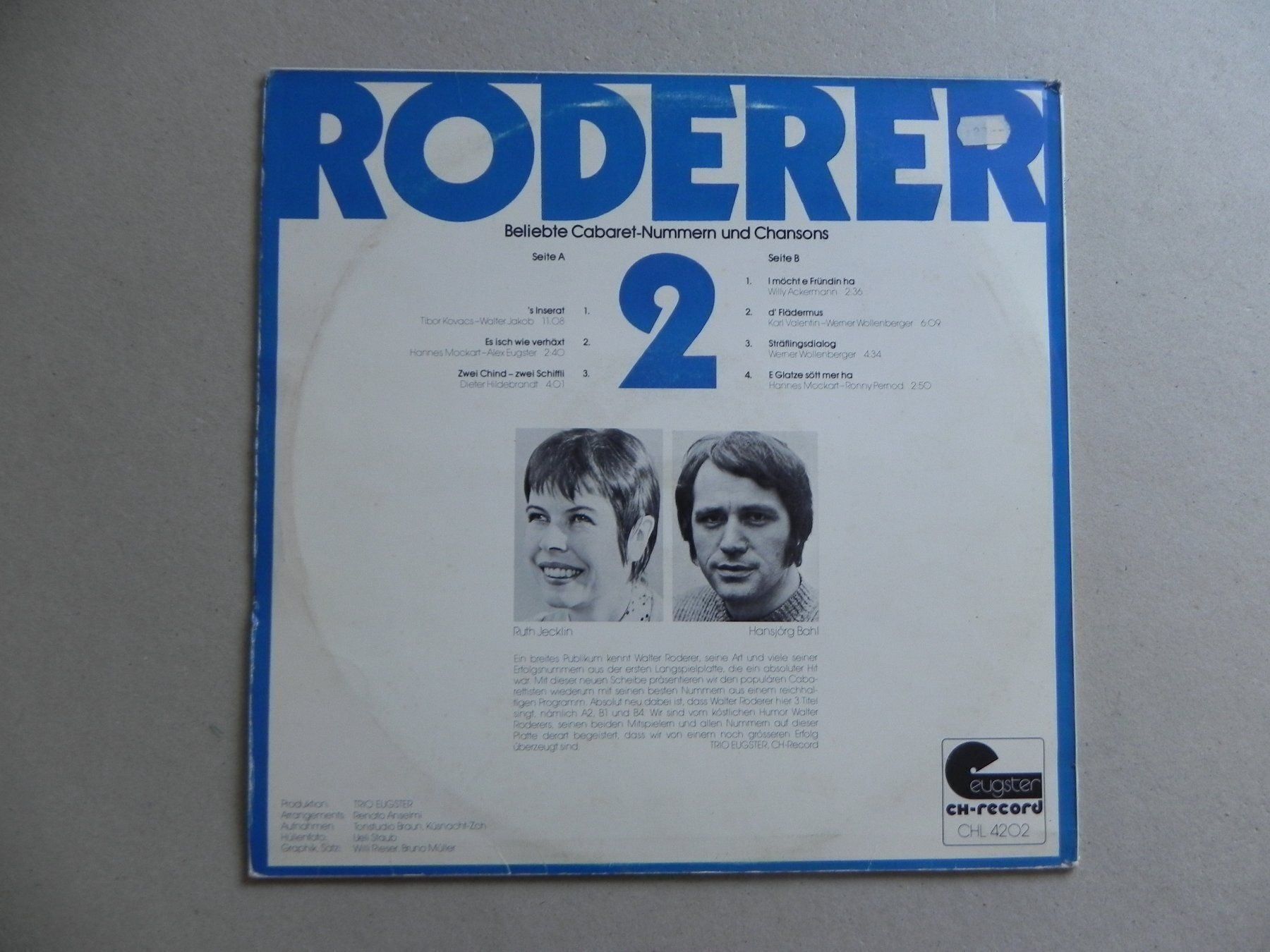 Dischi in vinile: LP Walter Roderer Witz Humor Skatches – Usato da Siebnen venduto da krimsie 1