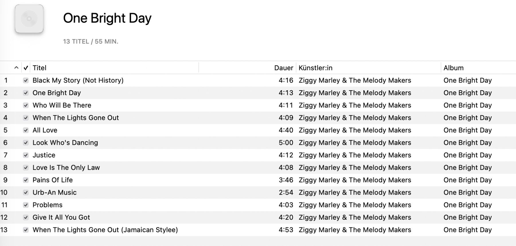 CD: Ziggy Marley & The Melody Makers / One Bright Day – Usato da Näfels venduto da rottabi 1