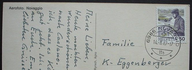 Cartoline postali: NOVAGGIO Aerofoto – Usato da Jona venduto da philajona 1