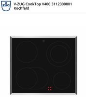 V-ZUG CookTop V400 3112300001 Kochfeld 4 Kochzonen
