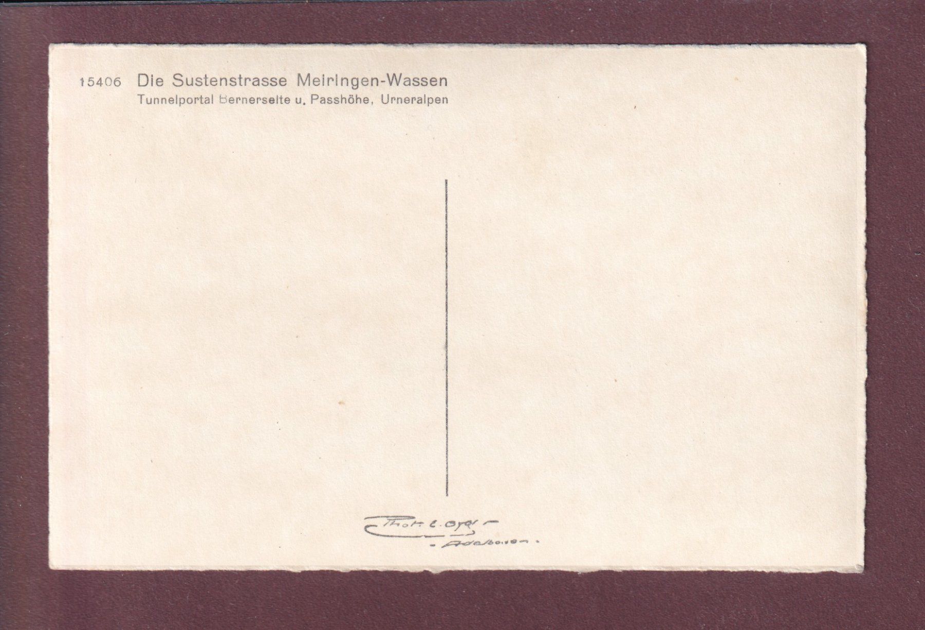 Cartoline postali: SUSTENSTRASSE Meiringen - Wassen – Usato da Pully venduto da nicecards 1