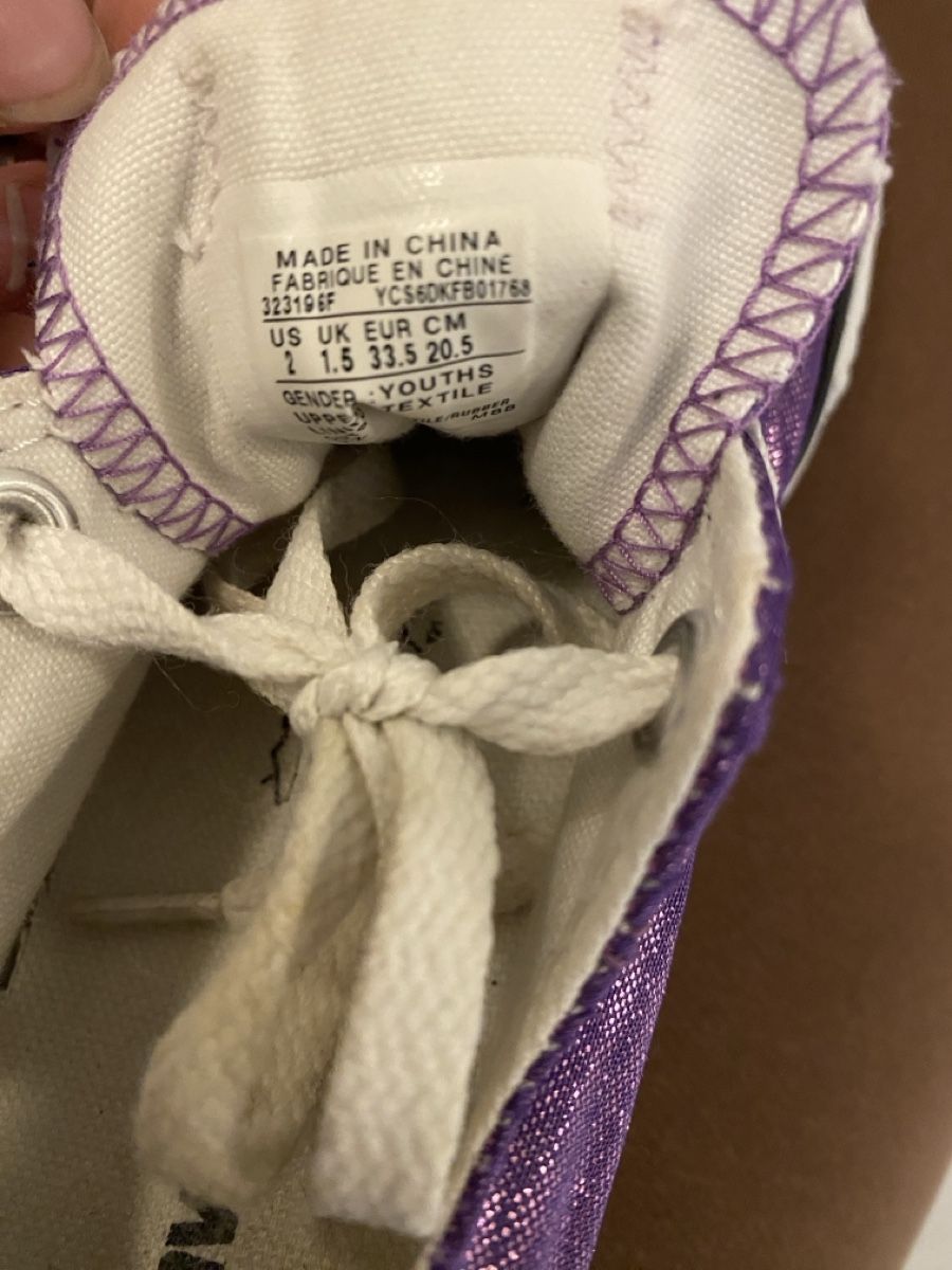 Scarpe per ragazze: Converse All Star 33.5 – Usato da Leibstadt venduto da Shopcity 3