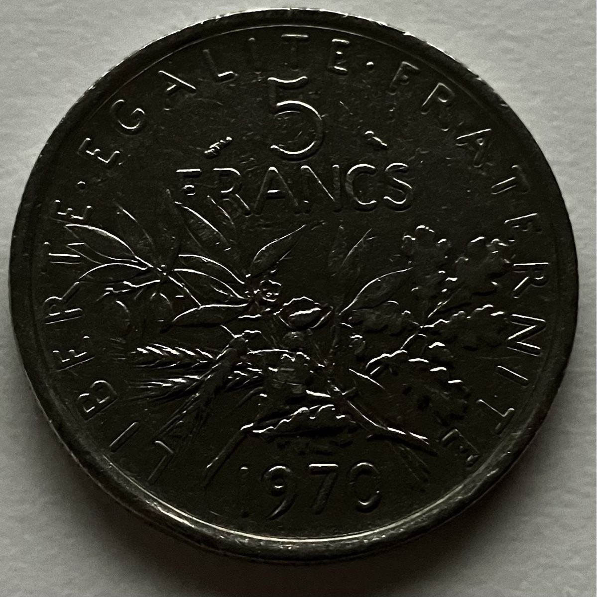 Tutti le monete: Frankreich 5 Francs 1970 – Usato da Algetshausen venduto da Carrhard