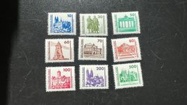 DDR Nr. 3344-3352 ** Bauwerke **  (5322)