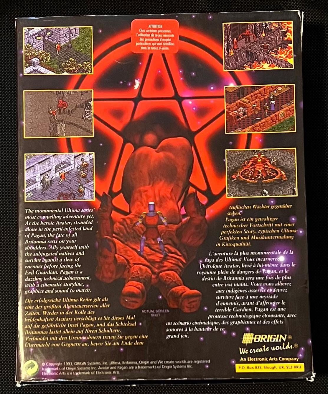 Giochi: PC Big Box Ultima 8 Pagan – Usato da Schachen LU venduto da retrogamer 2