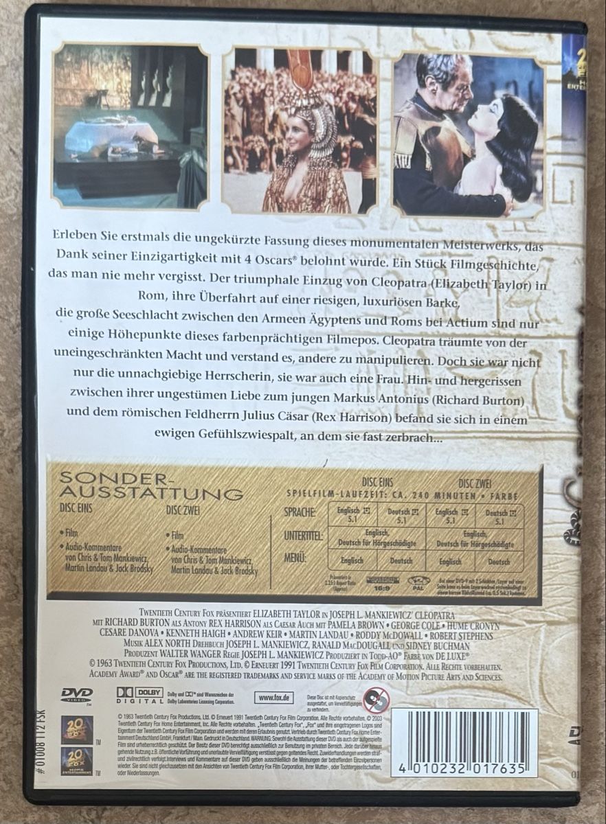 Alle DVDs: CLEOPATRA – Neu (gemäss Beschreibung) aus Dietikon von AndreaSch01 1