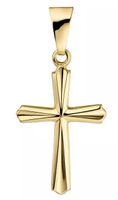 Kreuzanhänger Anhänger Kreuz 375 Gold