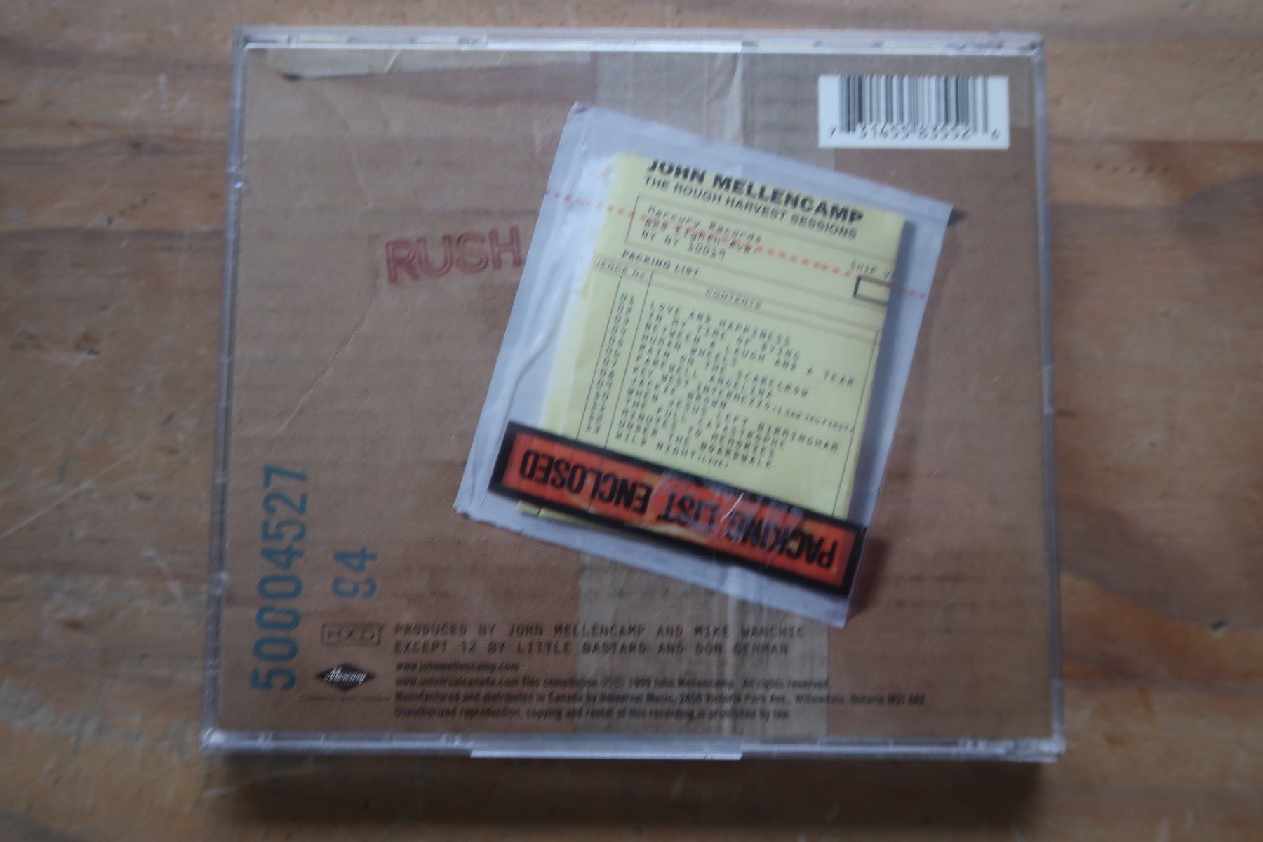 CD: JOHN MELLENCAMP - ROUGH HARVEST - CD – Usato da Basel venduto da Patiscat 1