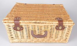 Picknickkorb aus Rattan, Sommer-Must-Have, top Zustand!