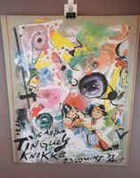 Jean Tinguely Cartoline Blattdruck und einladungskarte1986