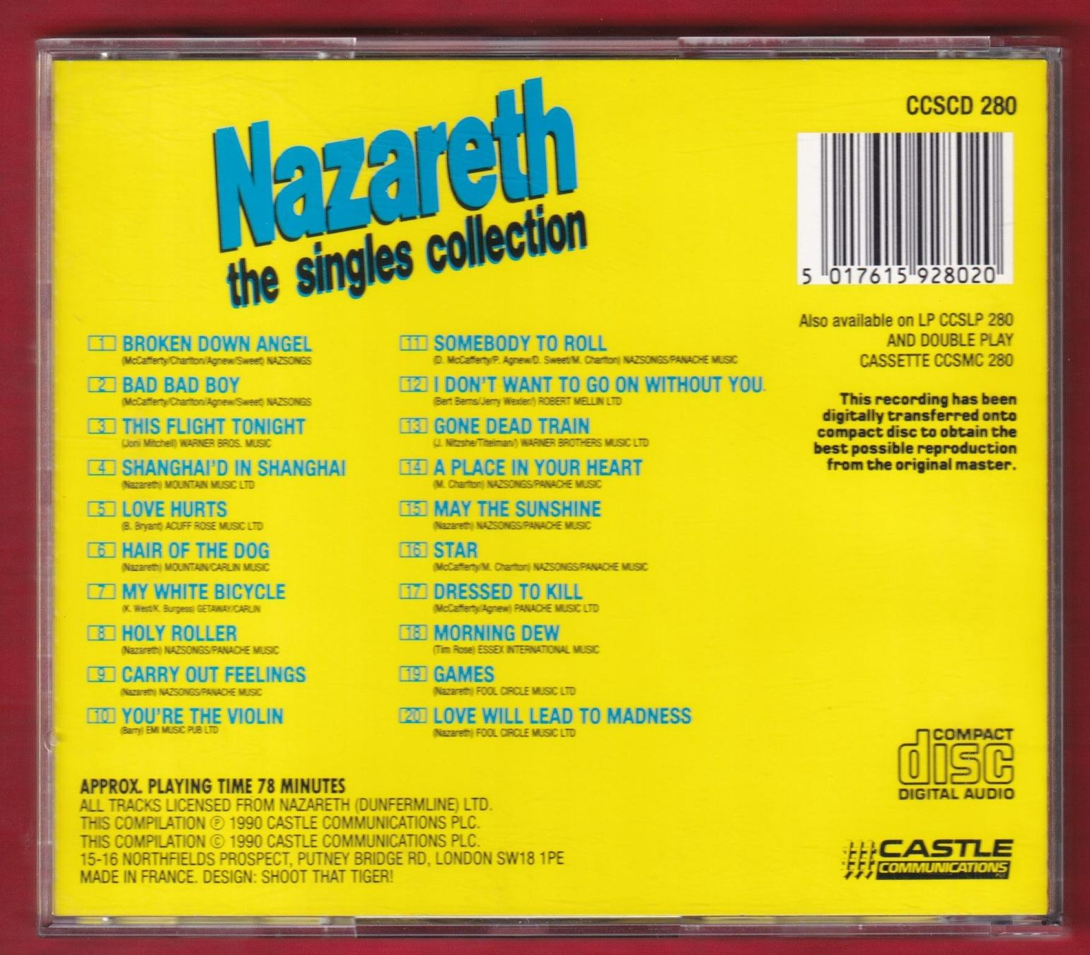 CD: Nazareth - The Singles Collection (CD) – Usato da Zürich venduto da Pfluftl2000 1