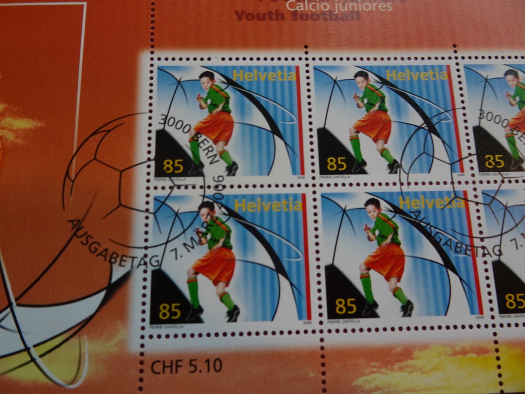 Tutti i francobolli: 2005, KLEINBOGEN JUNIOEENFUSSBALL, AUSGABETAG – Nuovo (secondo la descrizione) da Eschenbach SG venduto da eDaisy 1