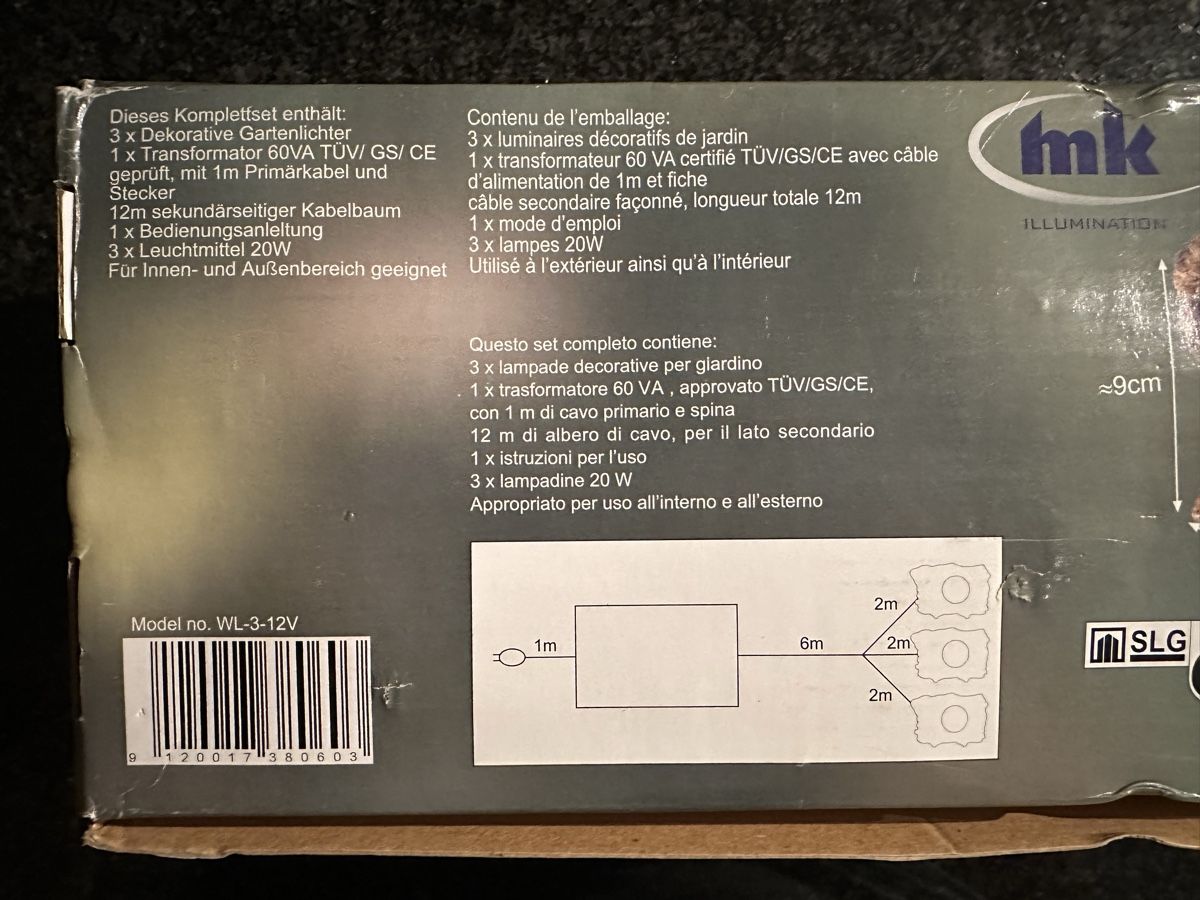 Lampen: Gartenleuchte Holz-Optik 3x20W – Gebraucht aus Sirnach von Robine1991 2