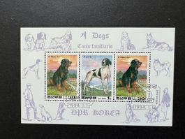 Korea Hunde Block 1994 Erstag gestempelt (C261)