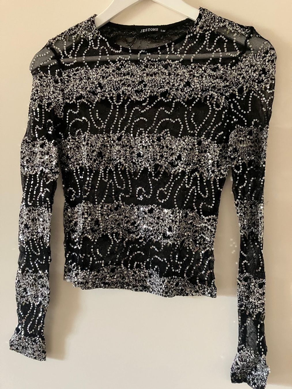T-shirt: Pailletten Langarmshirt – Nuovo (secondo la descrizione) da Uster venduto da Power28