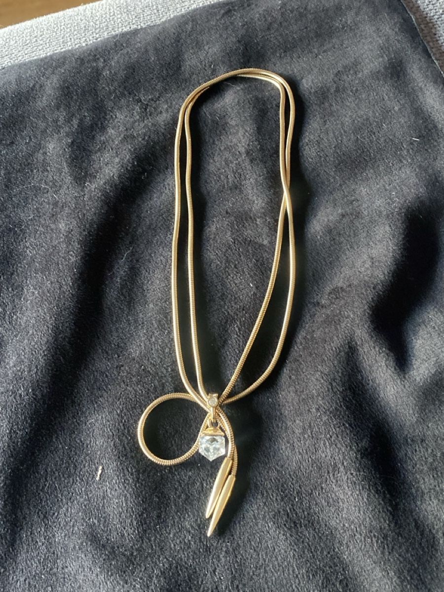 Catenine: Goldene Halskette mit Anhänger Strass – Usato da Läufelfingen venduto da Alles_Garantie 2