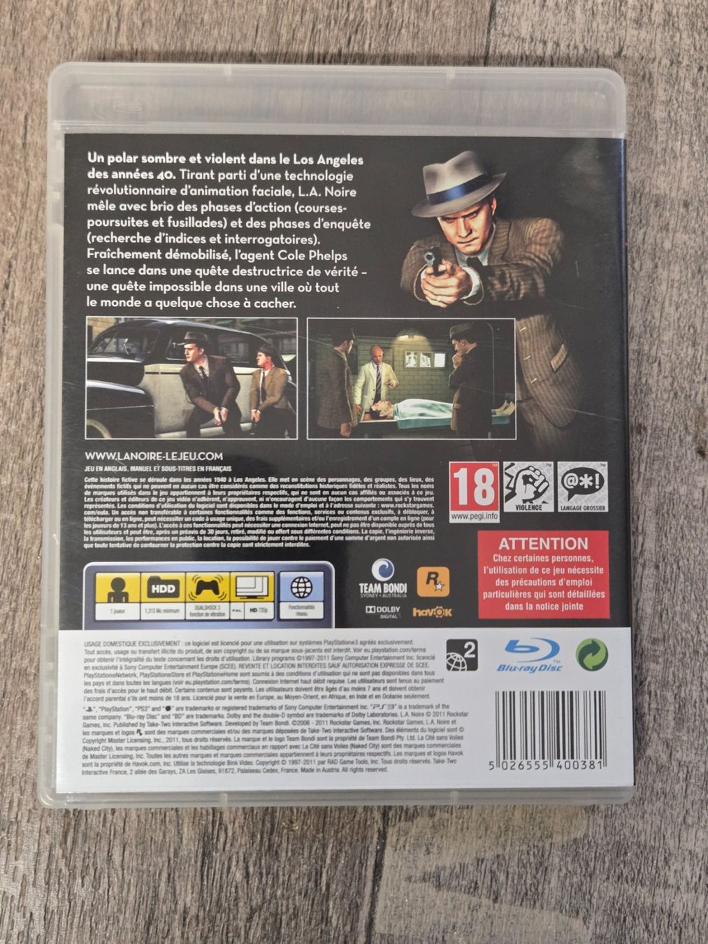 Giochi: L.A. Noire - PS3 – Usato da Crémines venduto da Blakedrake 1