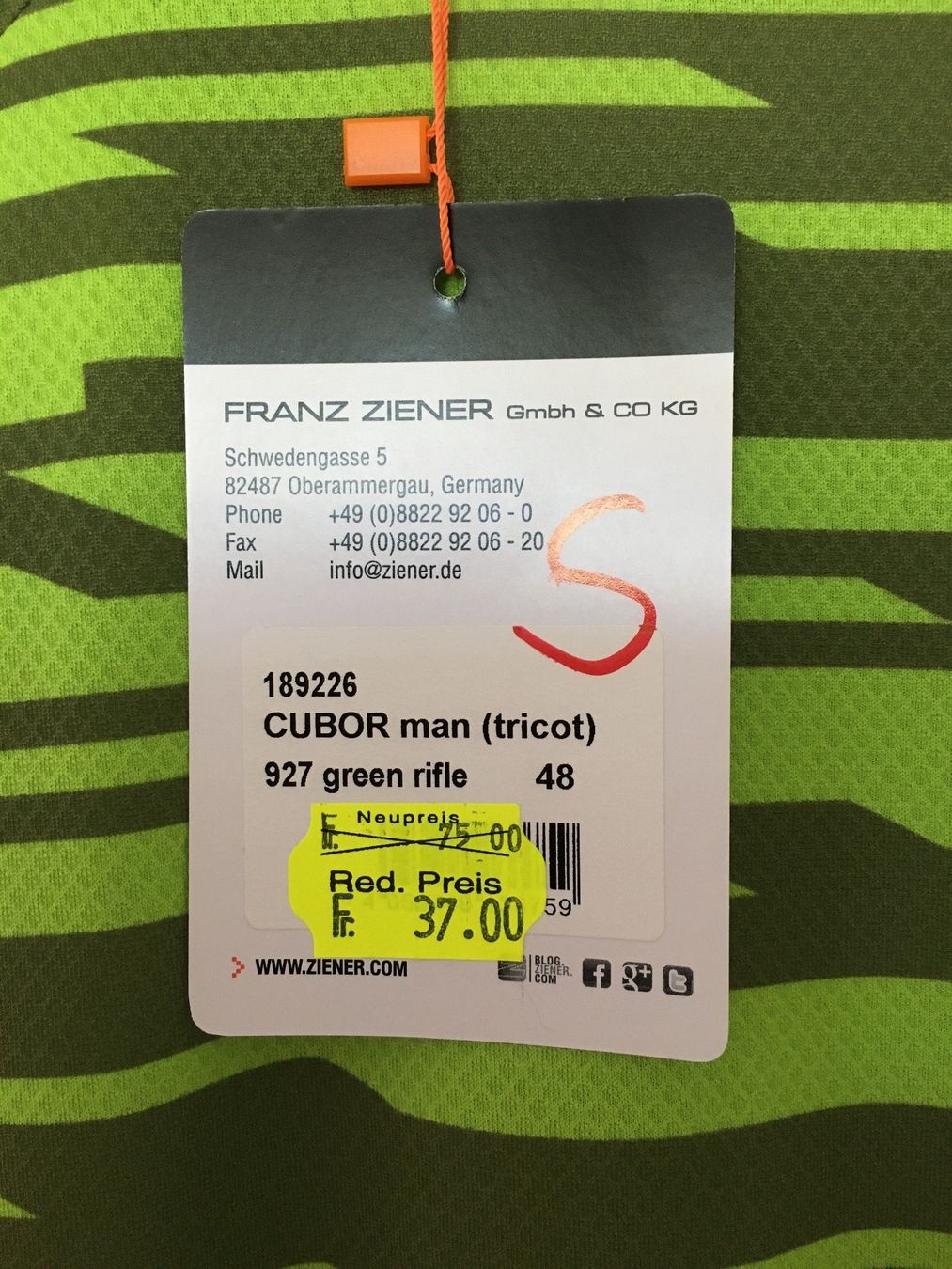 Ziener Maillots de corps & Pantalons: Velo Shirt – Neuf avec emballage d'origine à Langnau i. E. par luzzy007 3