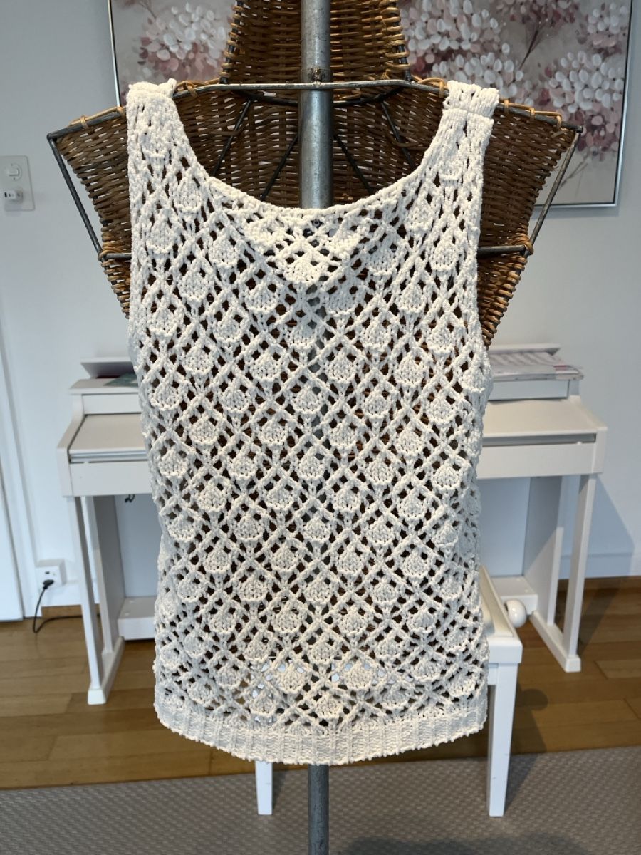 Top: Molly Bracken Stricktop, weiss, S – Usato da Solothurn venduto da Bobesch08 3