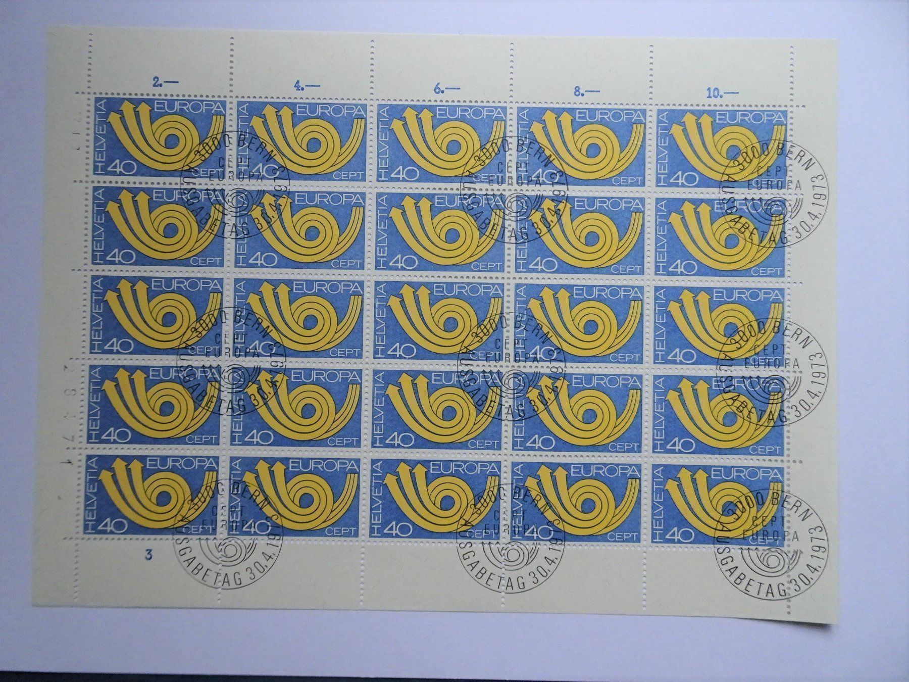 Tutti i francobolli: 1973 – Nuovo (secondo la descrizione) da Aadorf venduto da Chnorli-Furz