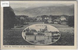 Blick von Solothurn auf den Weissenstein - Partie a. d. Aare