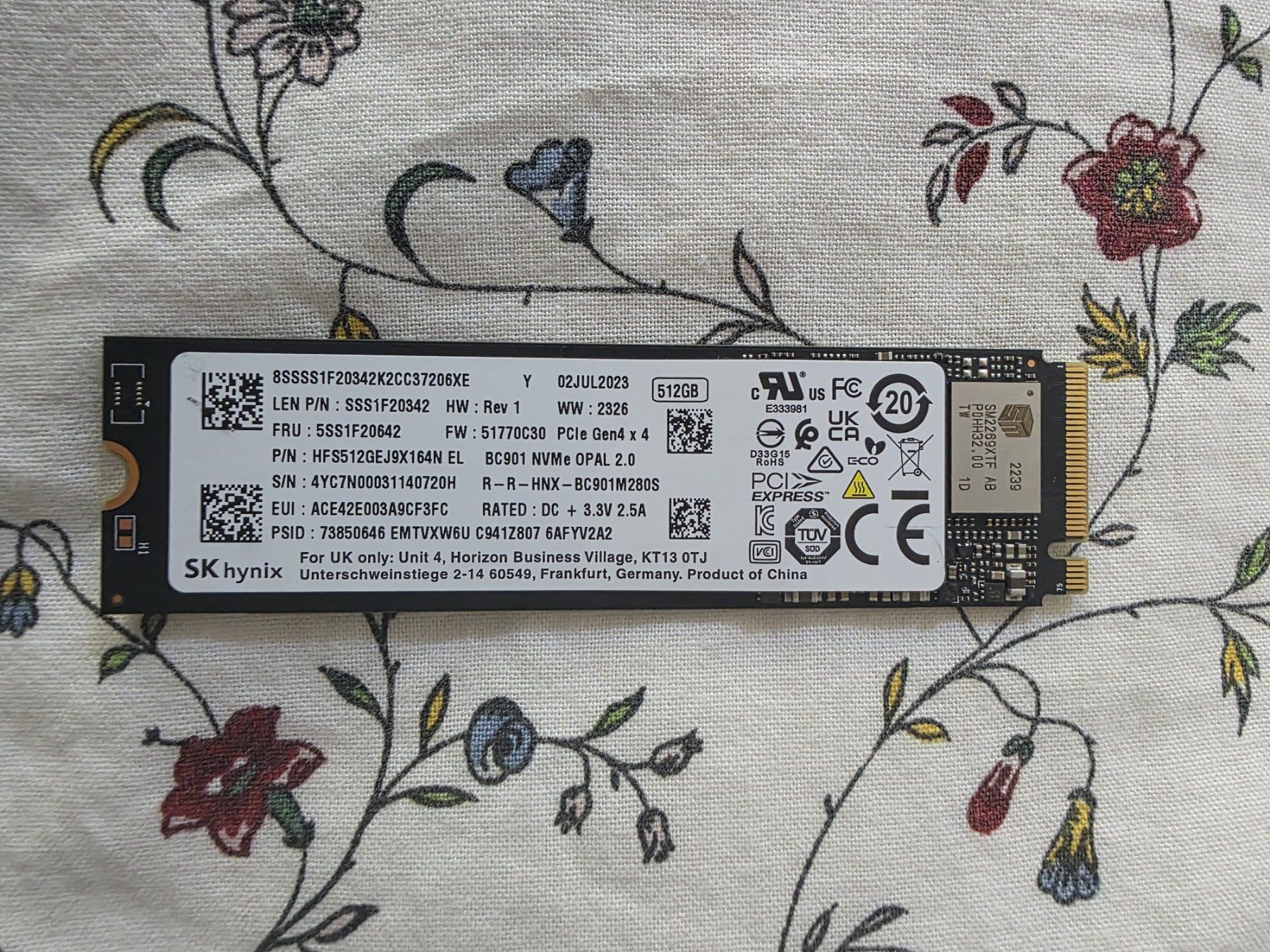 Hyperx Harddisks: SSD 512GB  M.2 – Gebraucht aus Neuchatel von StevChamb110 1