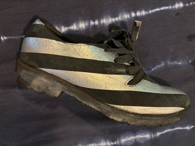 Scarpe da donna: PAPUCEI Schnürschuh, 37, silber/schwarz, Leder – Usato da Pfäffikon ZH venduto da fingerprints 3