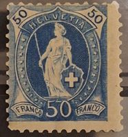 Stehende Helvetia 70A * Kat. 400.- repariert